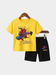 Spider Man Yellow T-shirt And Shorts Set