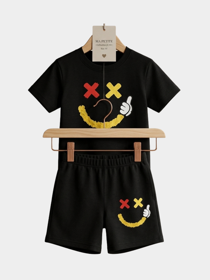 Smile T-shirt And Shorts Set
