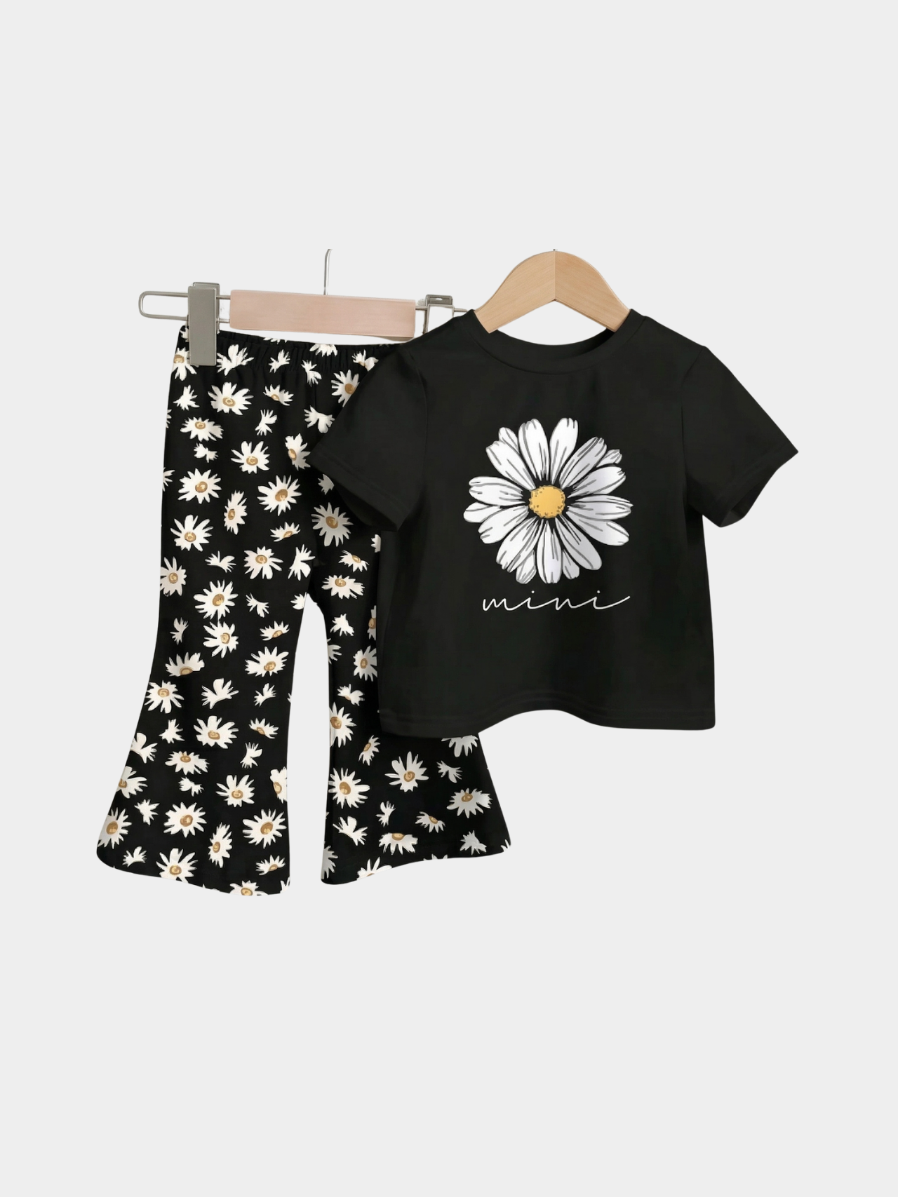 Flower T-shirt And Long Pant Set
