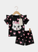 Cat Love T-shirt And Shorts Set