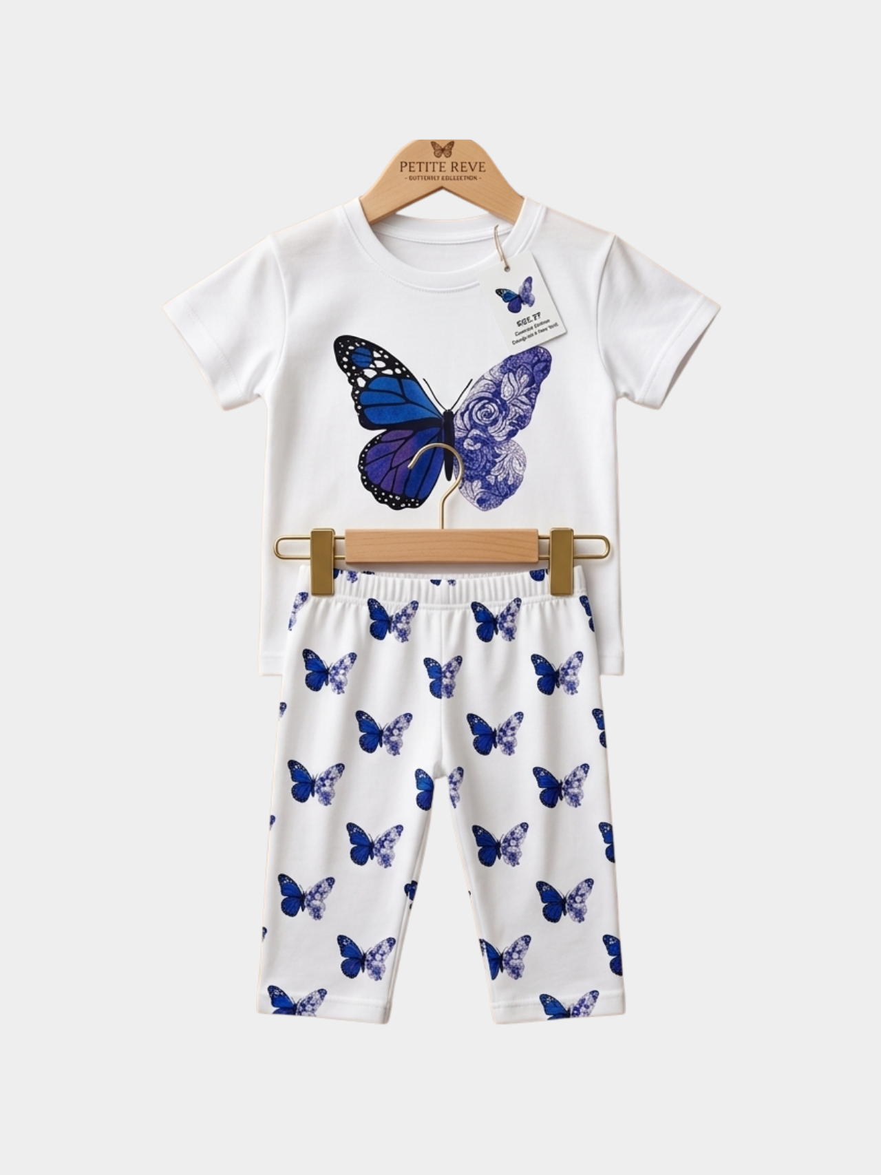 Butterfly T-shirt And Long Pant Set