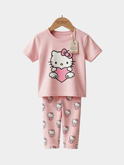 Hello Kitty T-shirt And Long Pant Set
