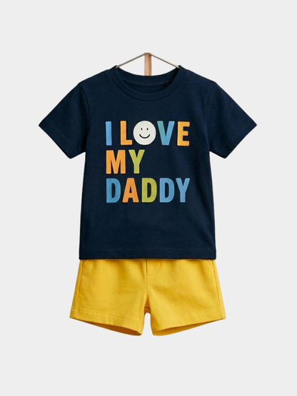 Love My Daddy T-shirt And Shorts Set
