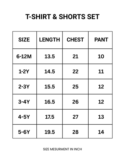 Blue Girls T-shirt And Shorts Set